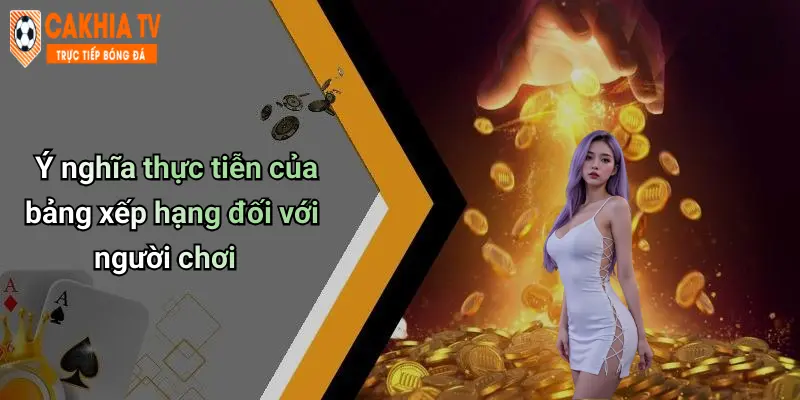 Ý nghĩa thực tiễn của bảng xếp hạng đối với người chơi