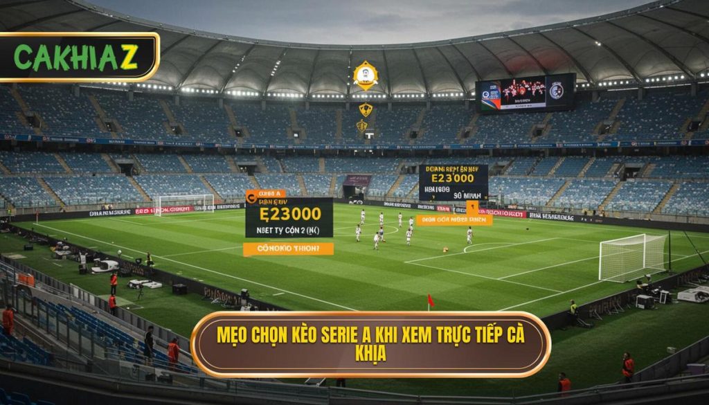 Mẹo Chọn Kèo Serie A Khi Xem Trực Tiếp Cà Khịa