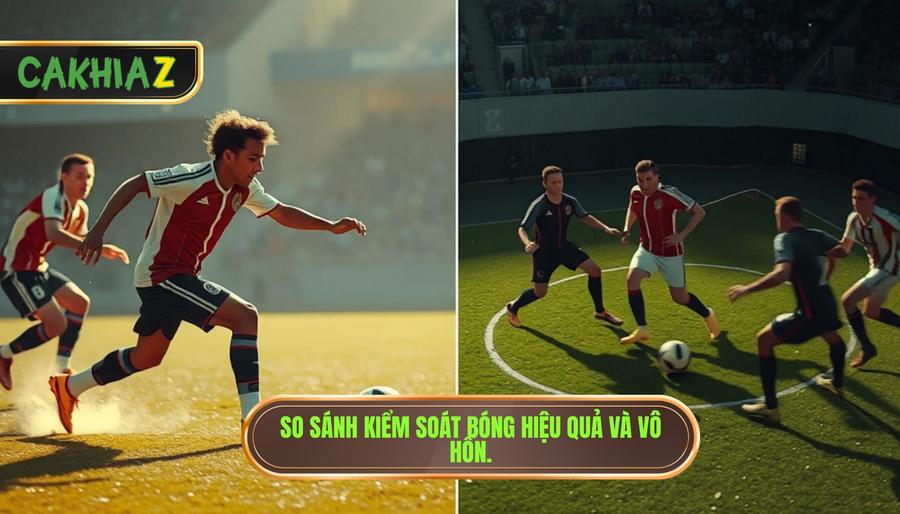 So Sánh Kiểm Soát Bóng Hiệu Quả Và Vô Hồn.